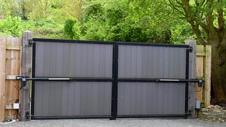 Graphite grey composite entrance gates