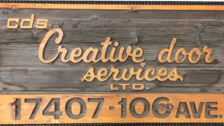 Creative Door wooden sign
