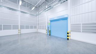 Rolling Door Light Blue Min