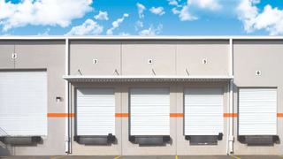 Wayne Dalton commercial sectional doors at loading dock