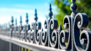 Black Iron Fence Details