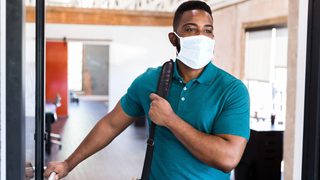 Business Man Wearing Mask Min