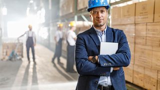 Man With Blue Hard Hat Min