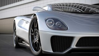 Silver Sports Car Min