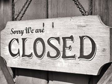 Sorry we are closed Sorry we are closed