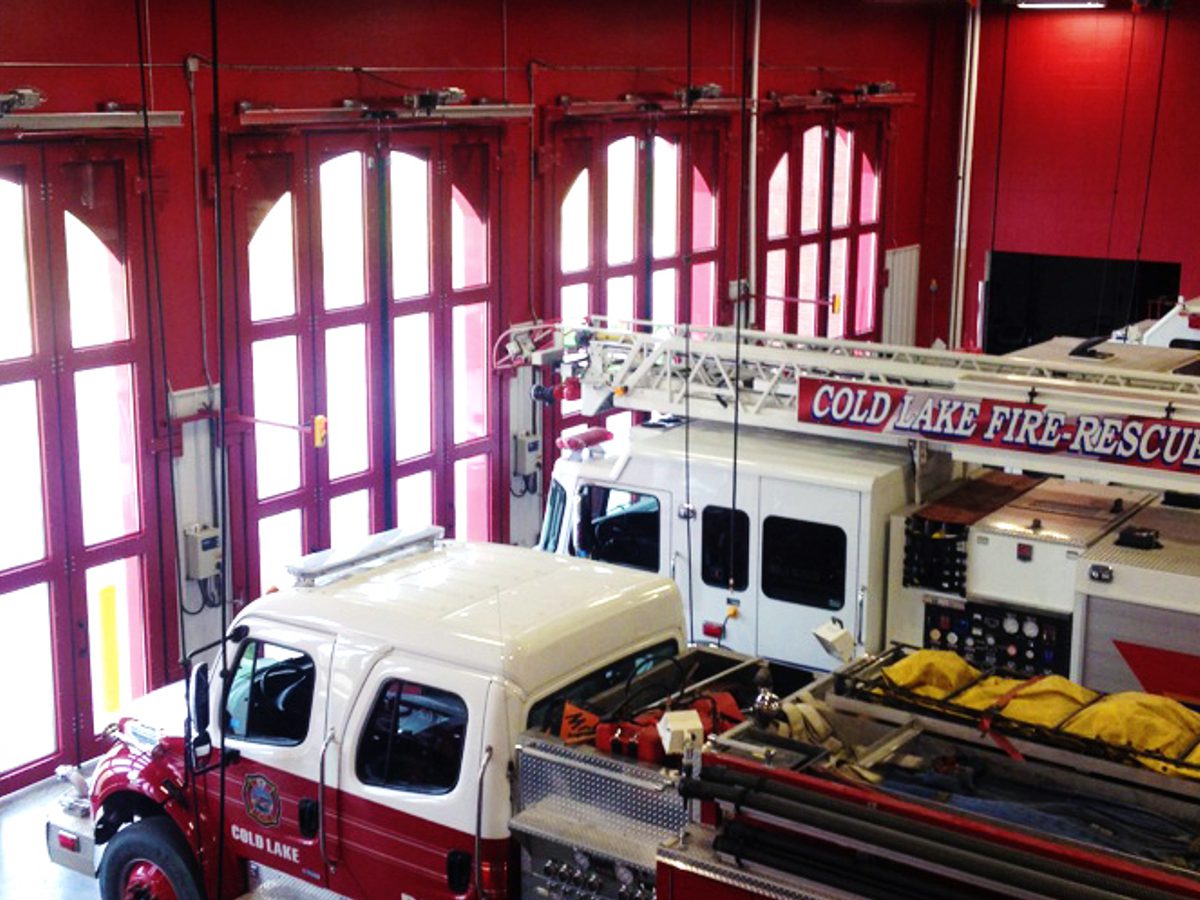 Fire Hall Protected A Twist on the Traditional Fire Hall - Creative Door Services
