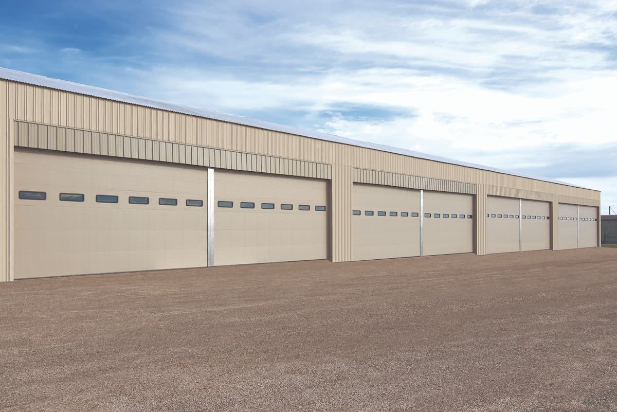 commercial sectional doors for large warehouse