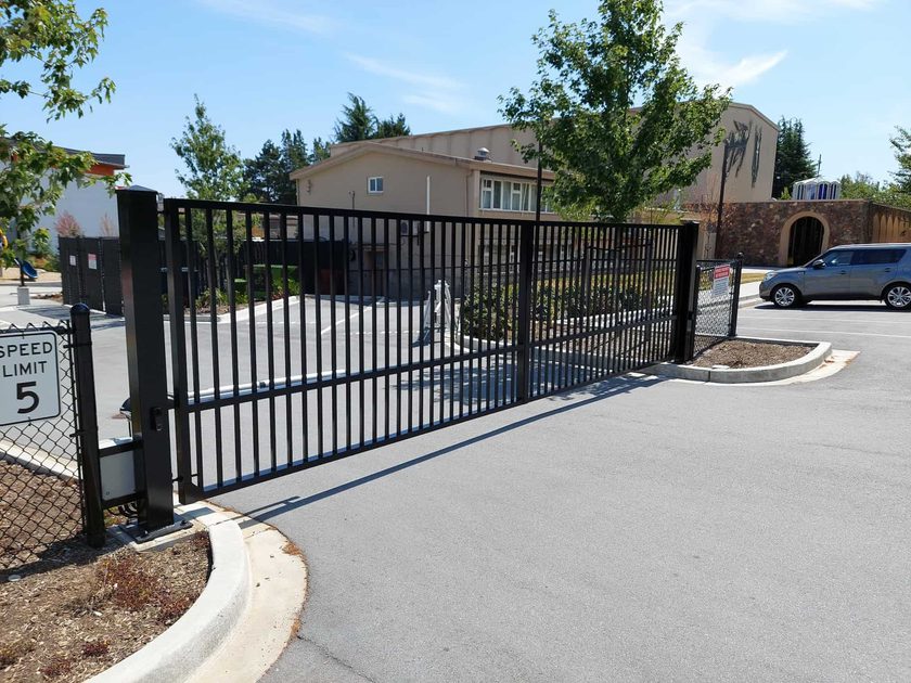 parking lot swing gate
