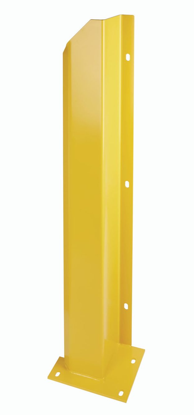 DaltonDock yellow track guard for protecting commercial door tracks