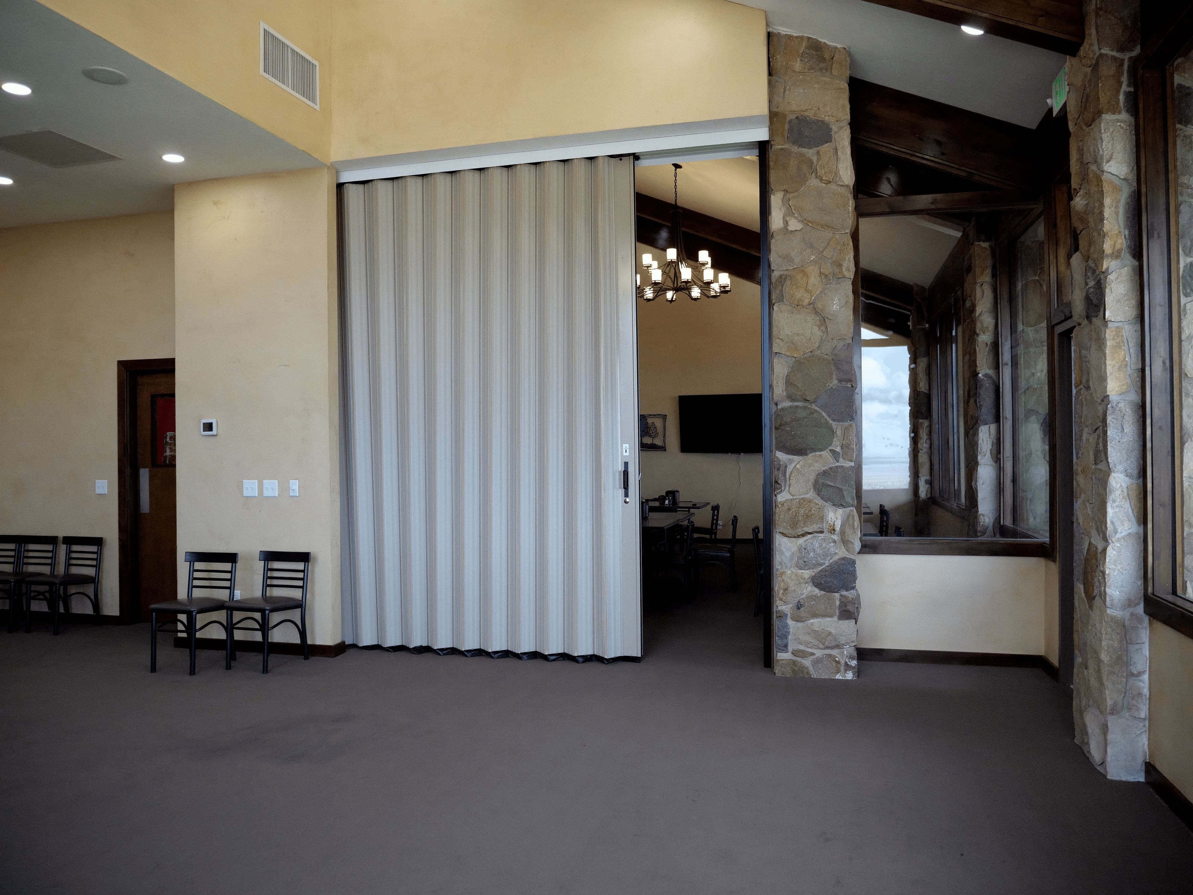 DuraSound dining room accordian door