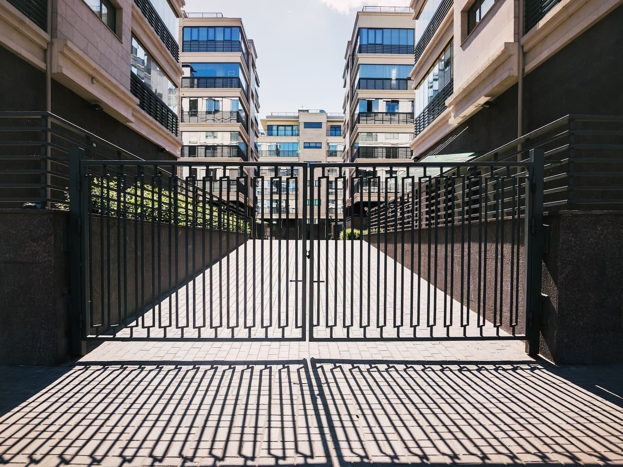 manual gate for housing complex