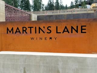 Martins Lane Winery Sign