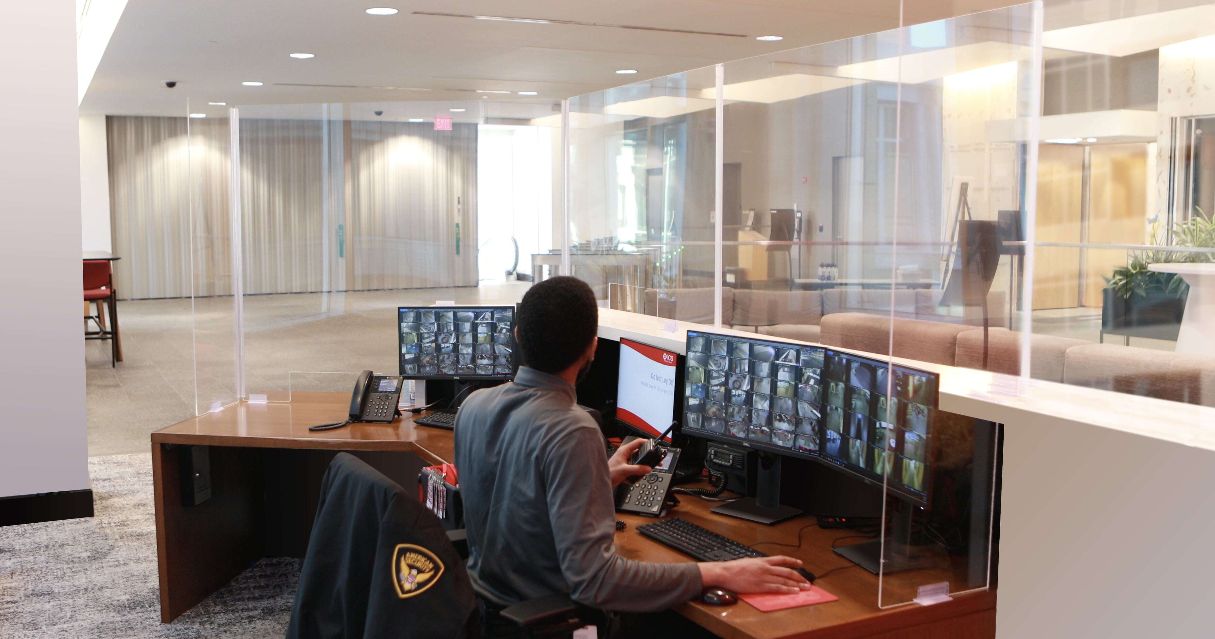 SteelGuard doors with security desk station