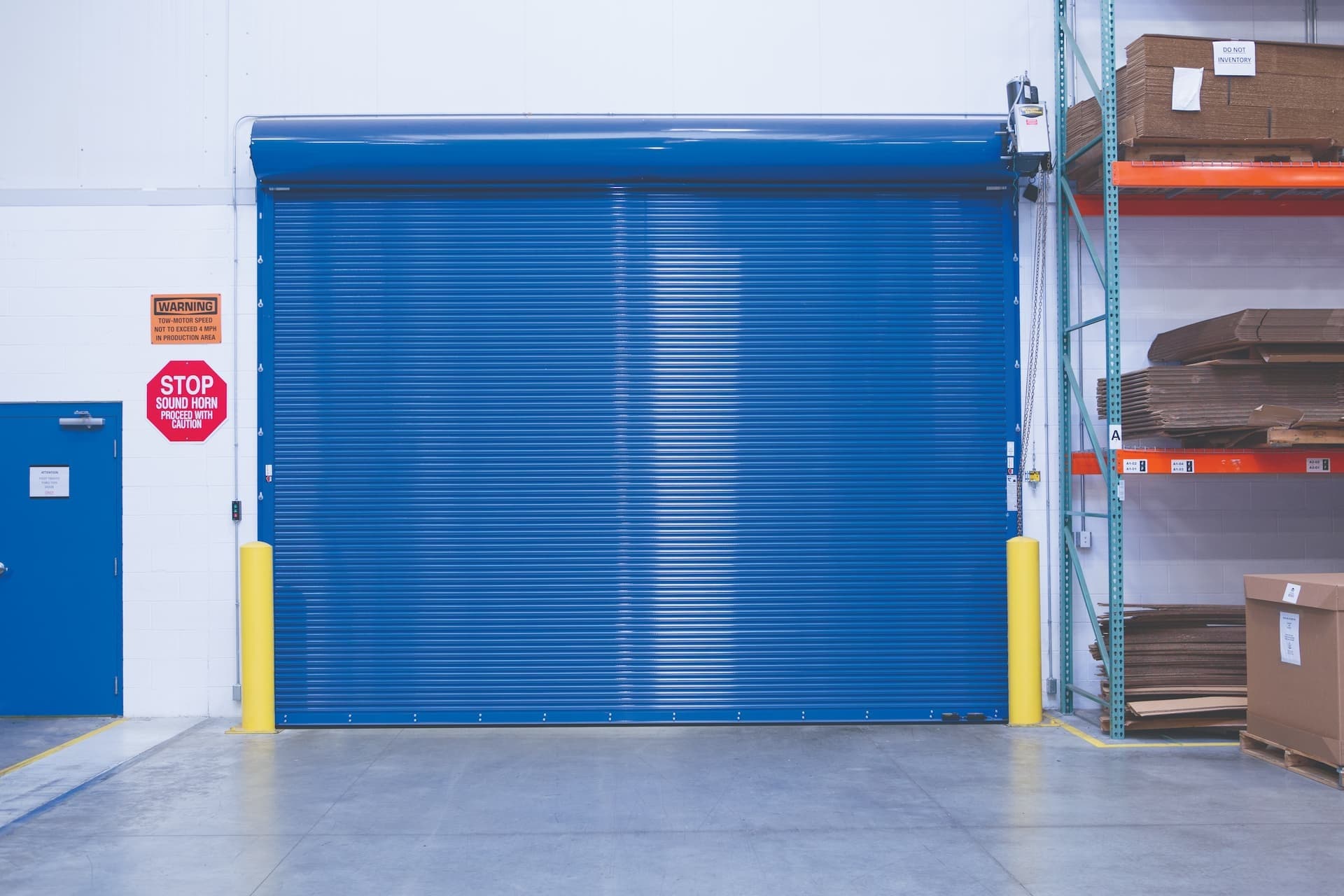 Wayne Dalton model 700 firestar blue rolling fire door