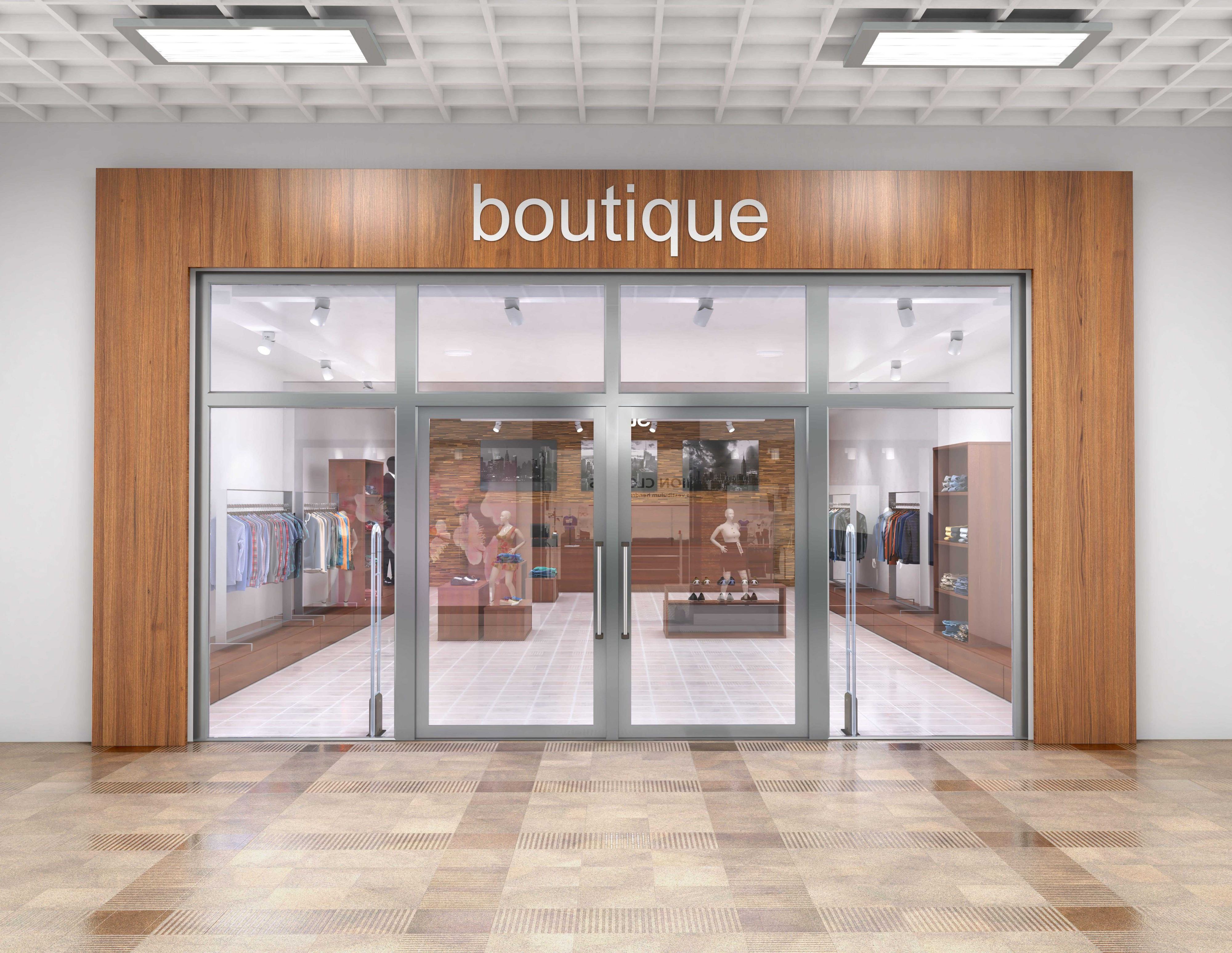 boutique glass storefront in mall shopping centre boutique glass storefront in mall shopping centre