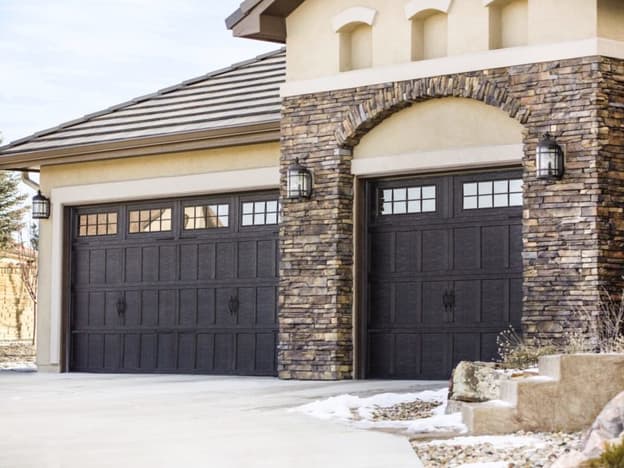 beautiful new garage doors in Calgary suburbs