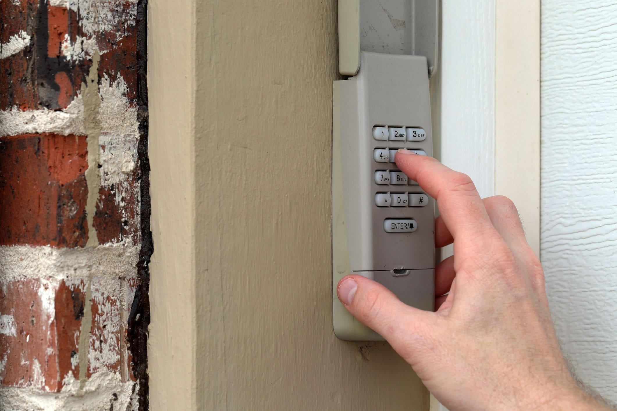 checking outdoor keypad