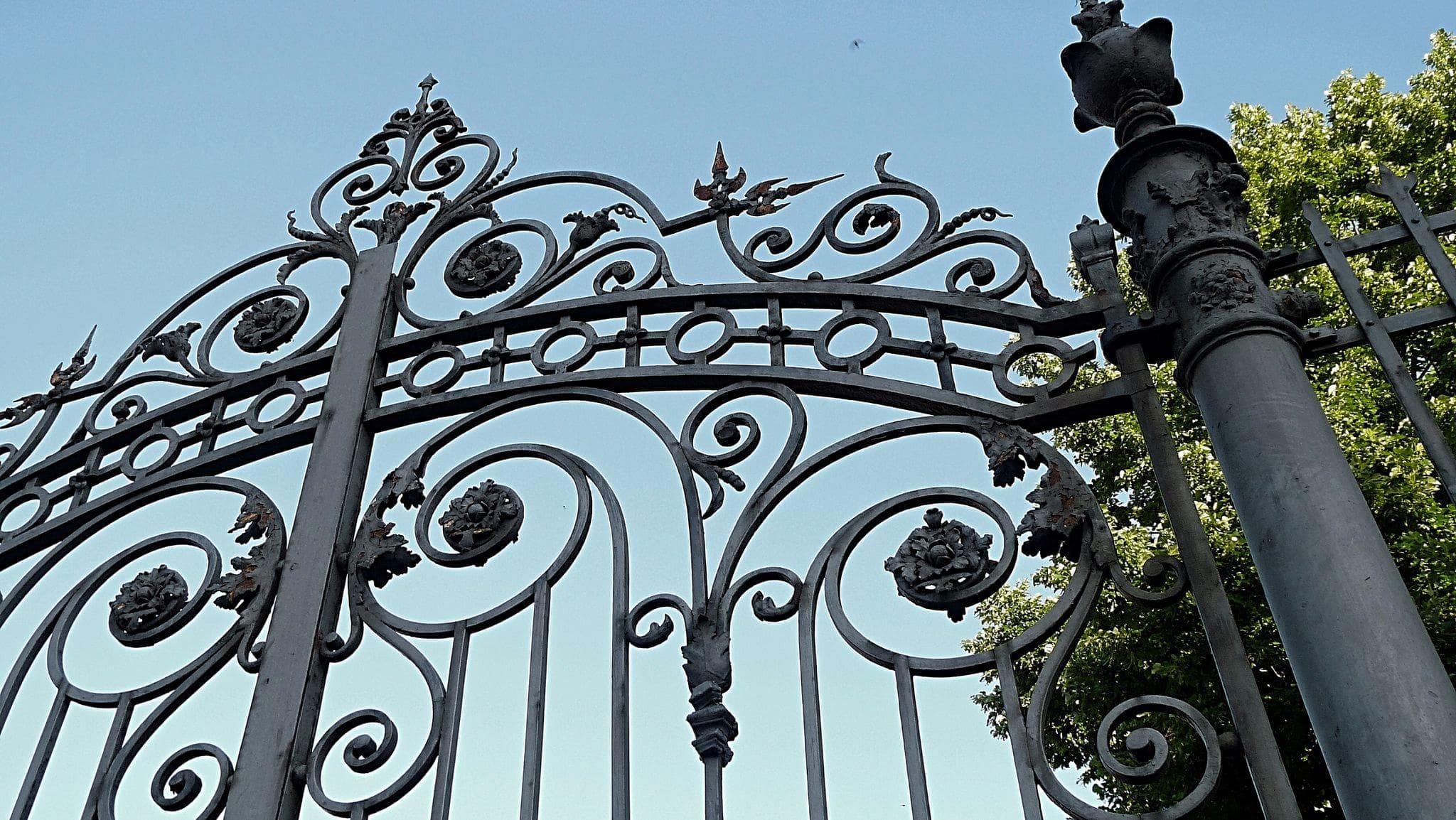 classic ornamental iron gate