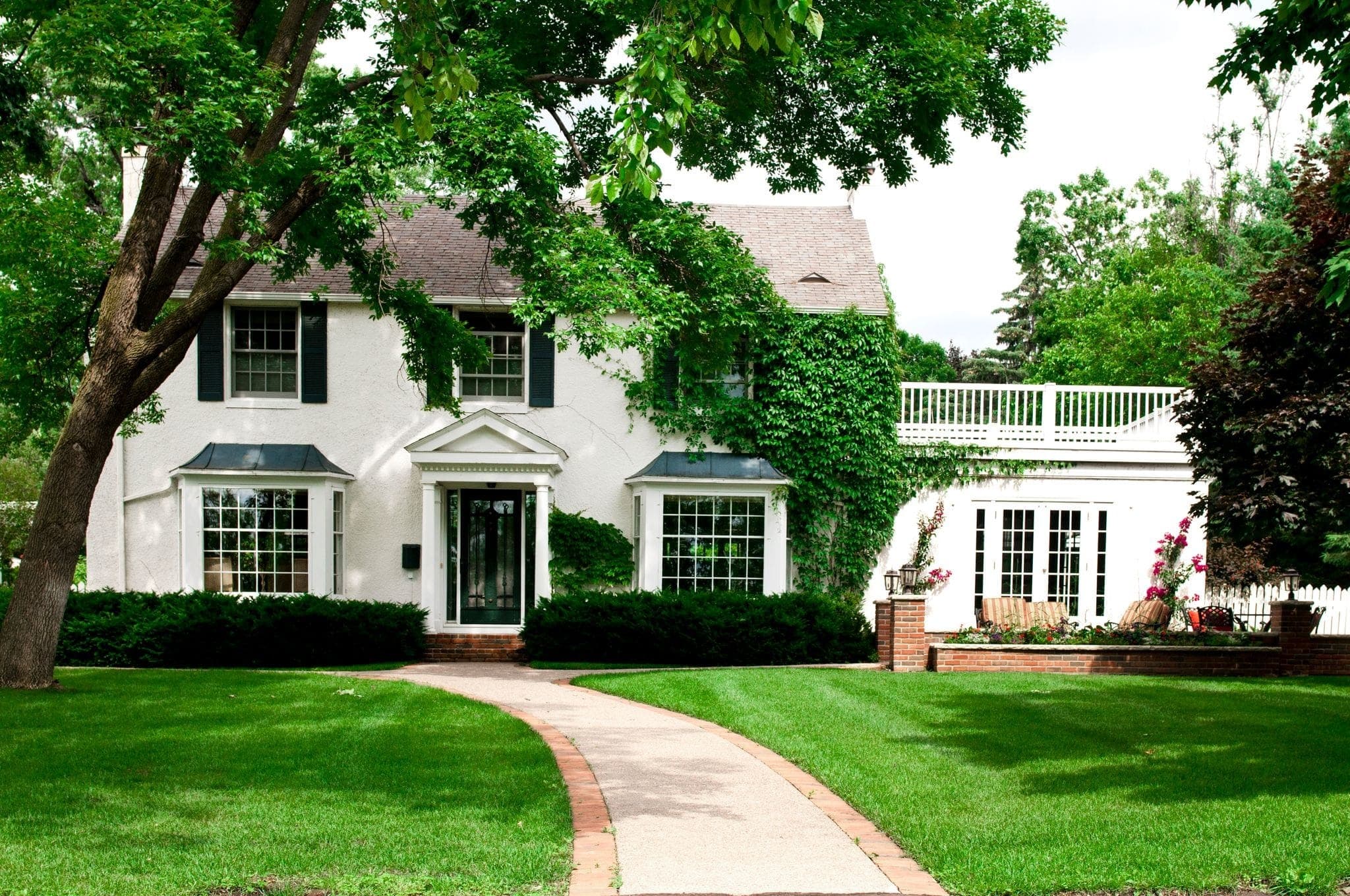 a colonial style home