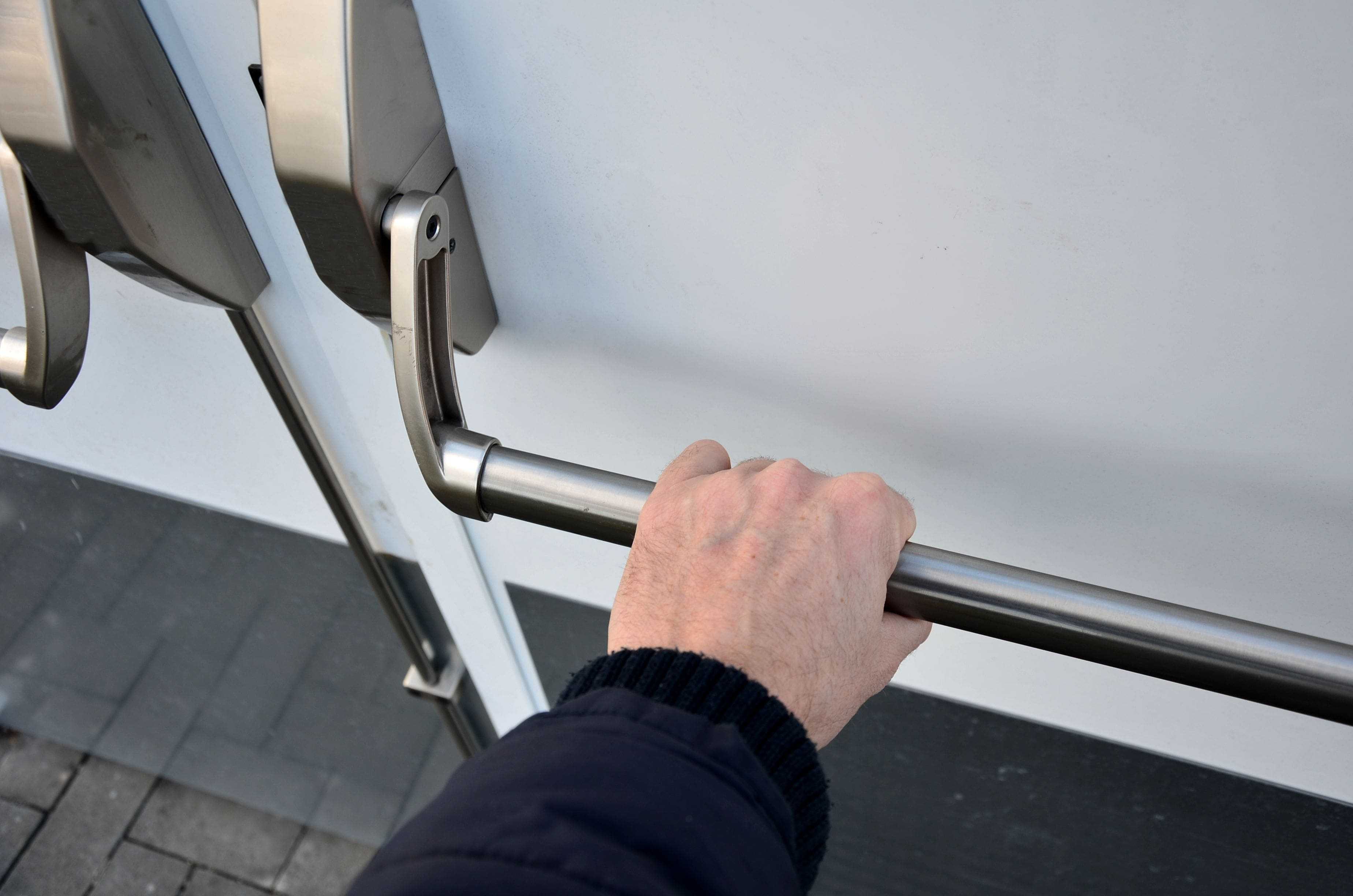 crash bar on pedestrian door for regular maintenance crash bar on pedestrian door for regular maintenance