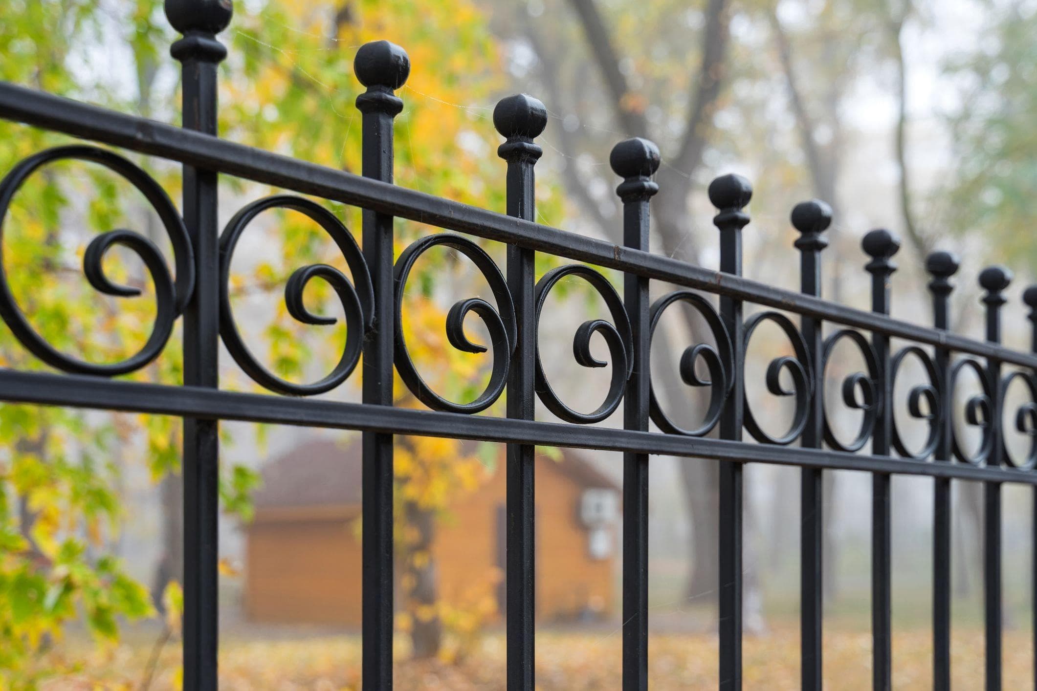 cast iron decorative ornamental metal gate