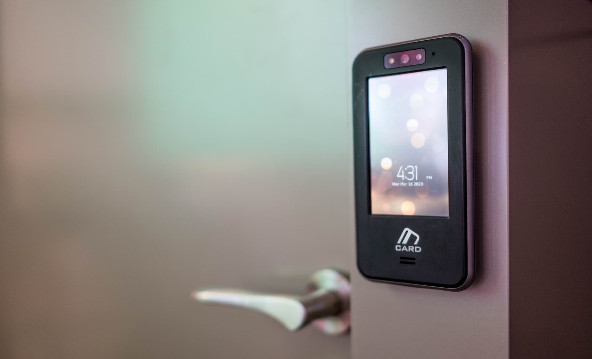 door security entrance access card scanner