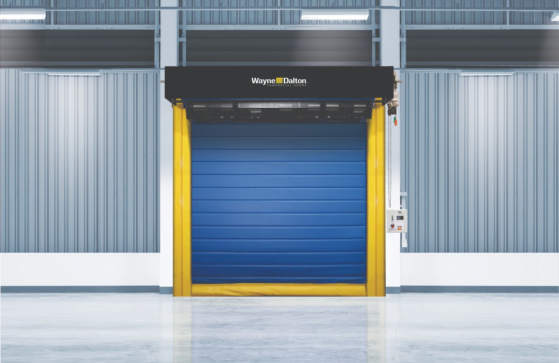high performance speed doors inside industrial facility