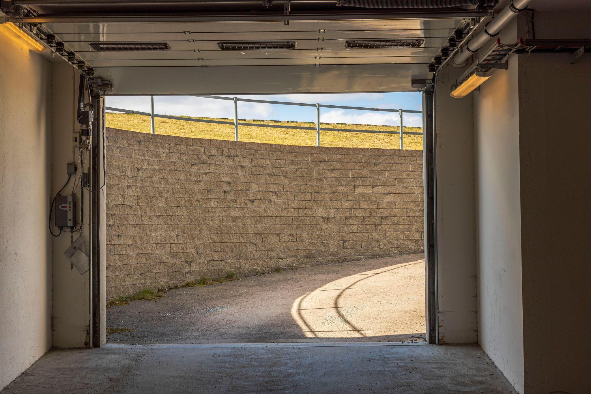 interior view of door operator for parking entrance interior view of door operator for parking entrance