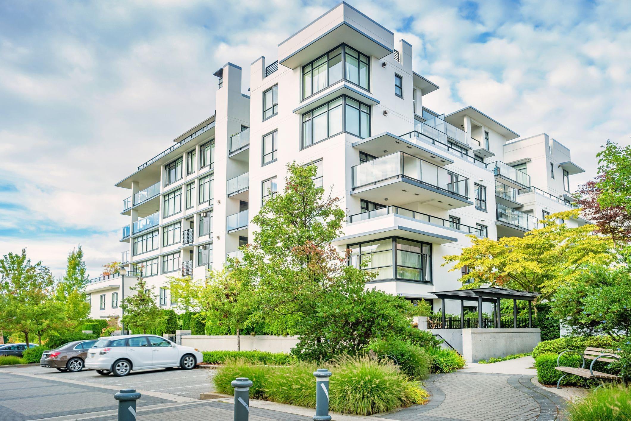 new modern condo complex in Vancouver