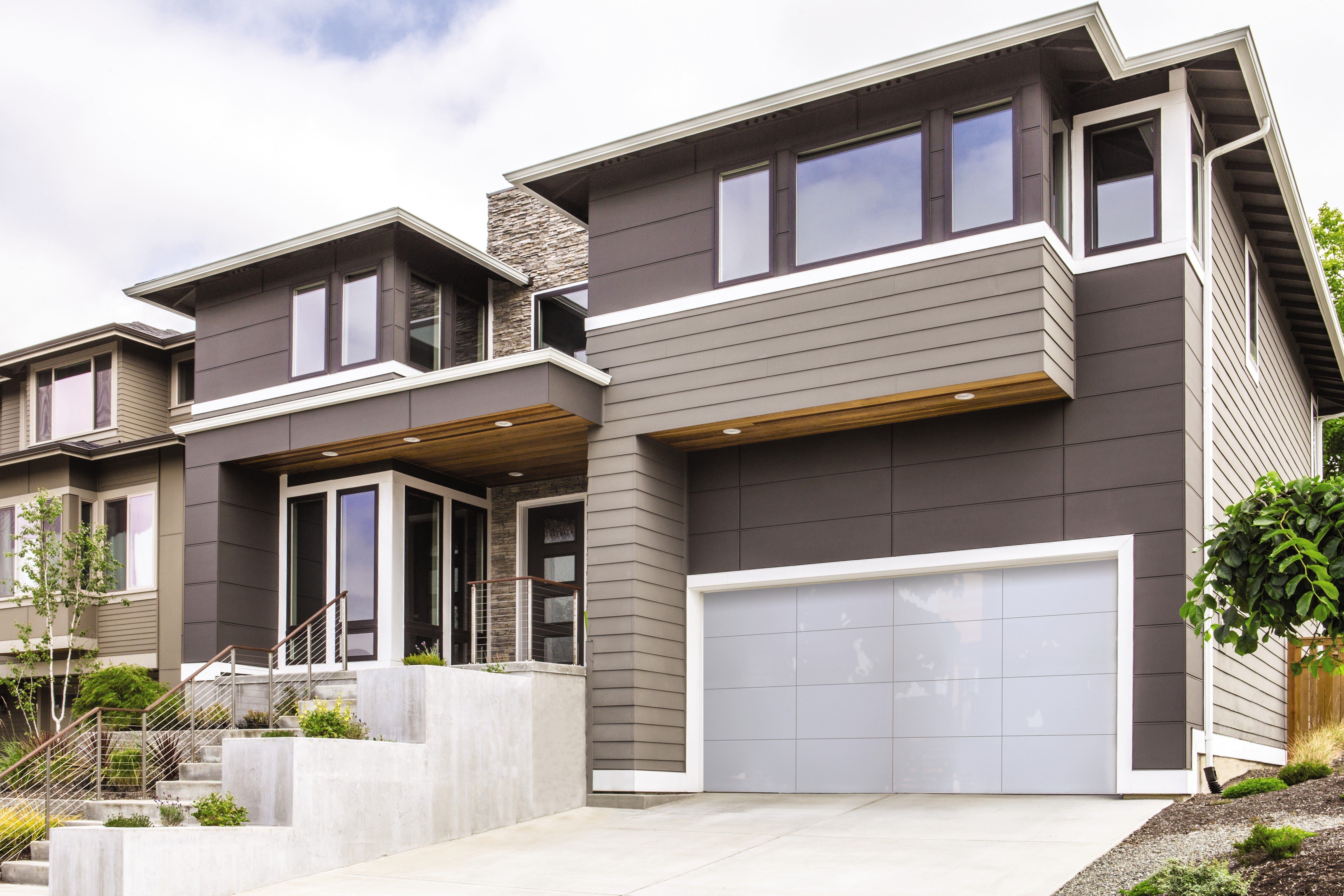 opaque white glass garage doors