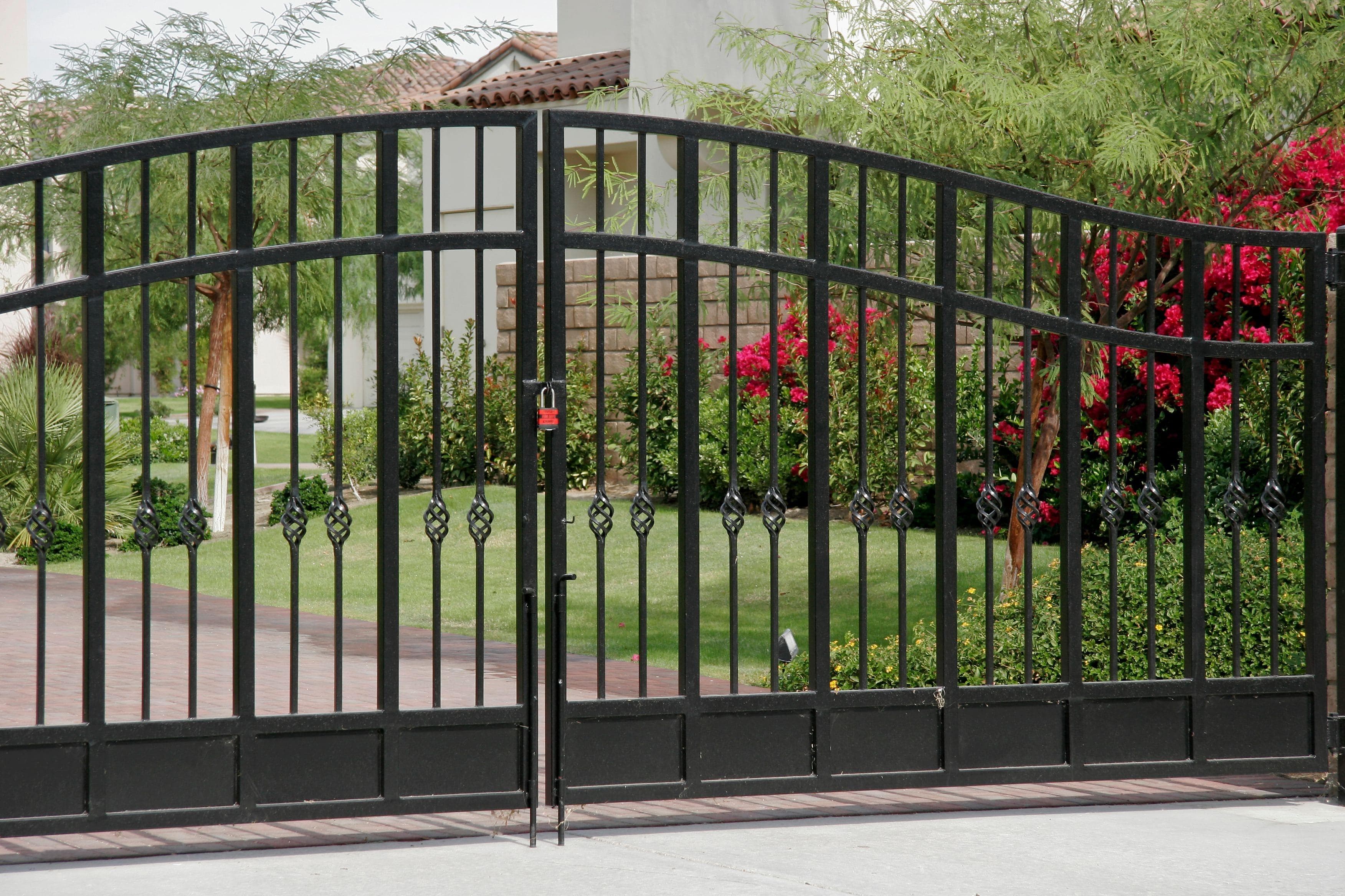 ornamental driveway gate
