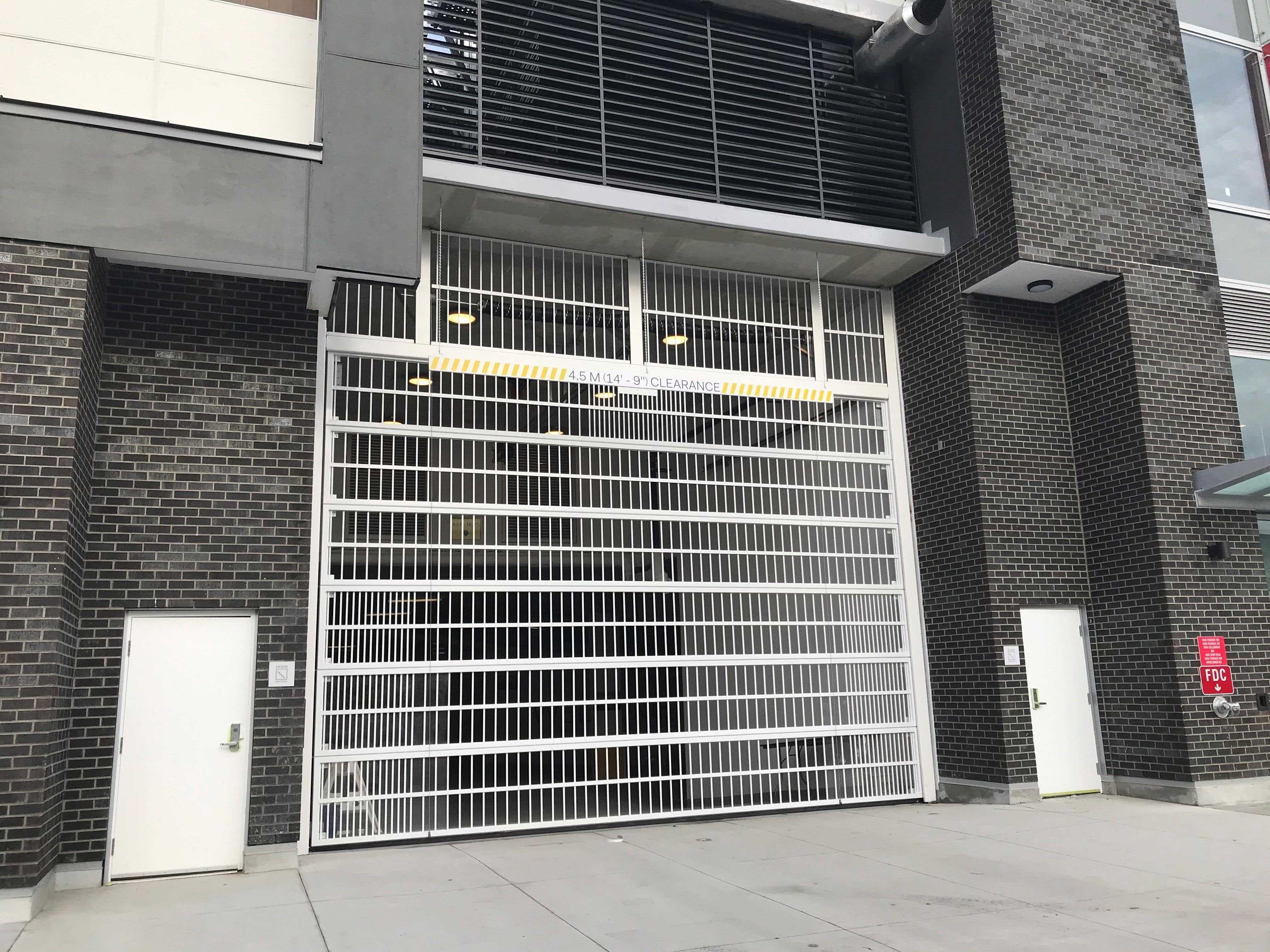 commercial roll up parking security gate