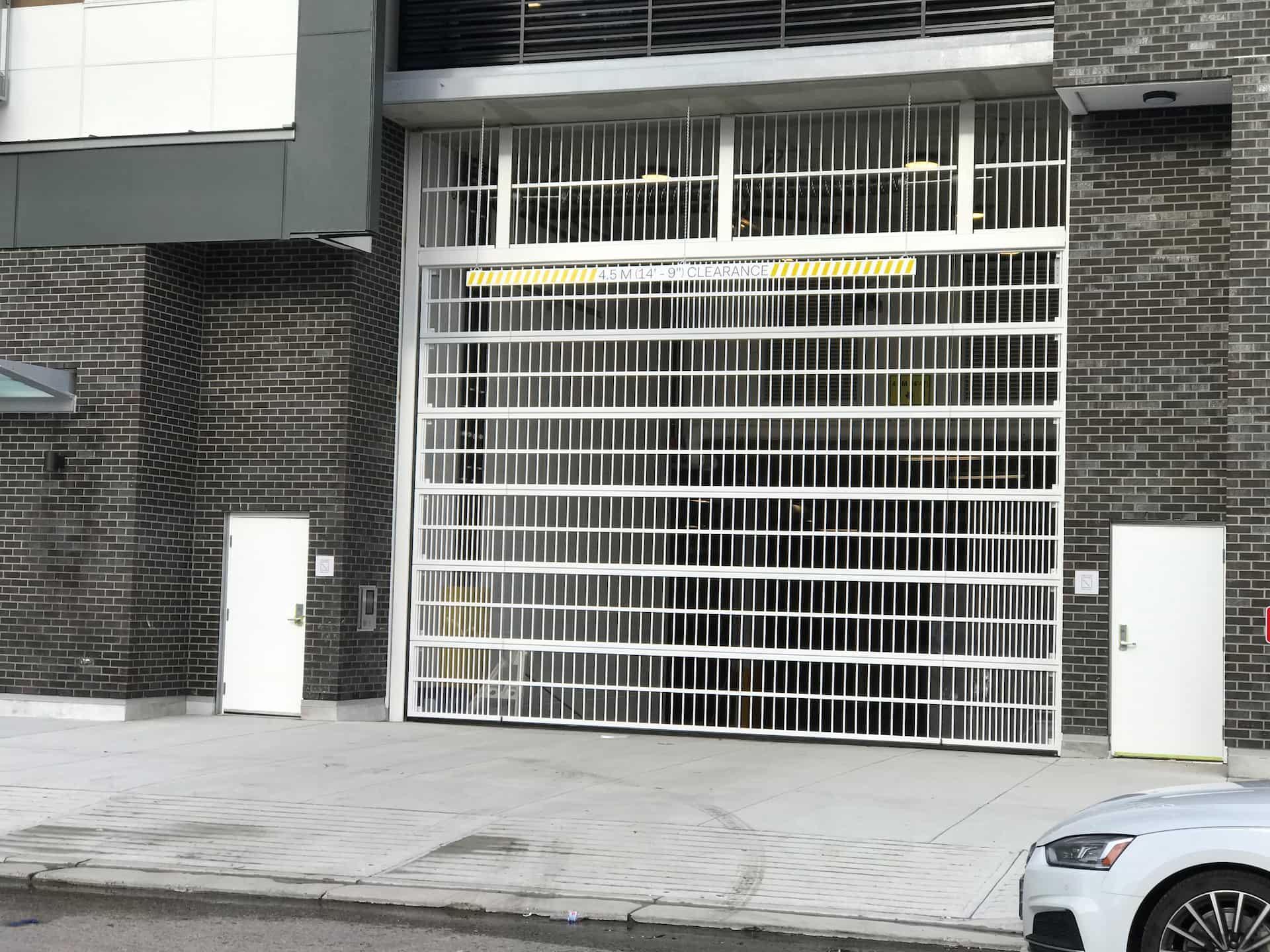 parking security gate with high clearance