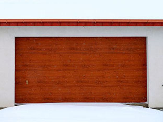 Garage door in winter Garage door in winter