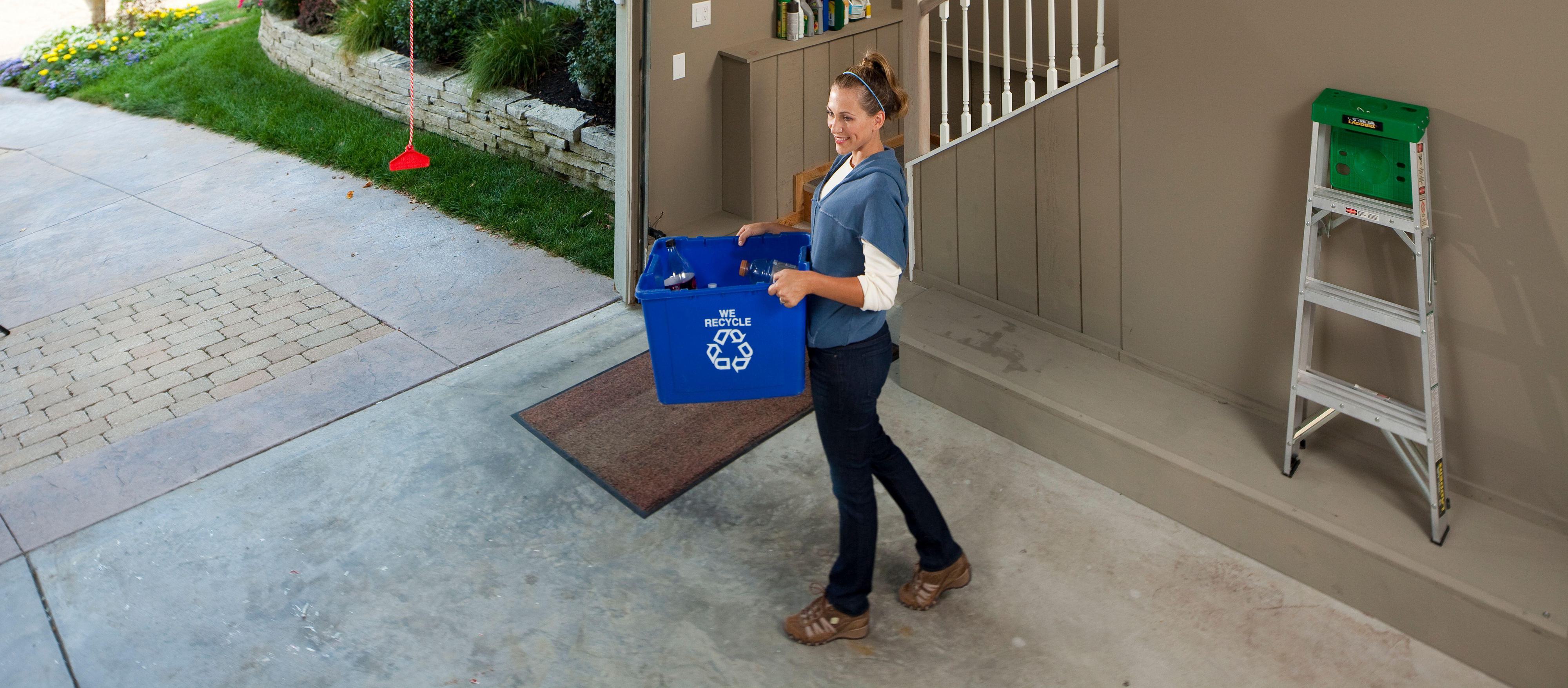 clearing out recycling in garage clearing out recycling in garage