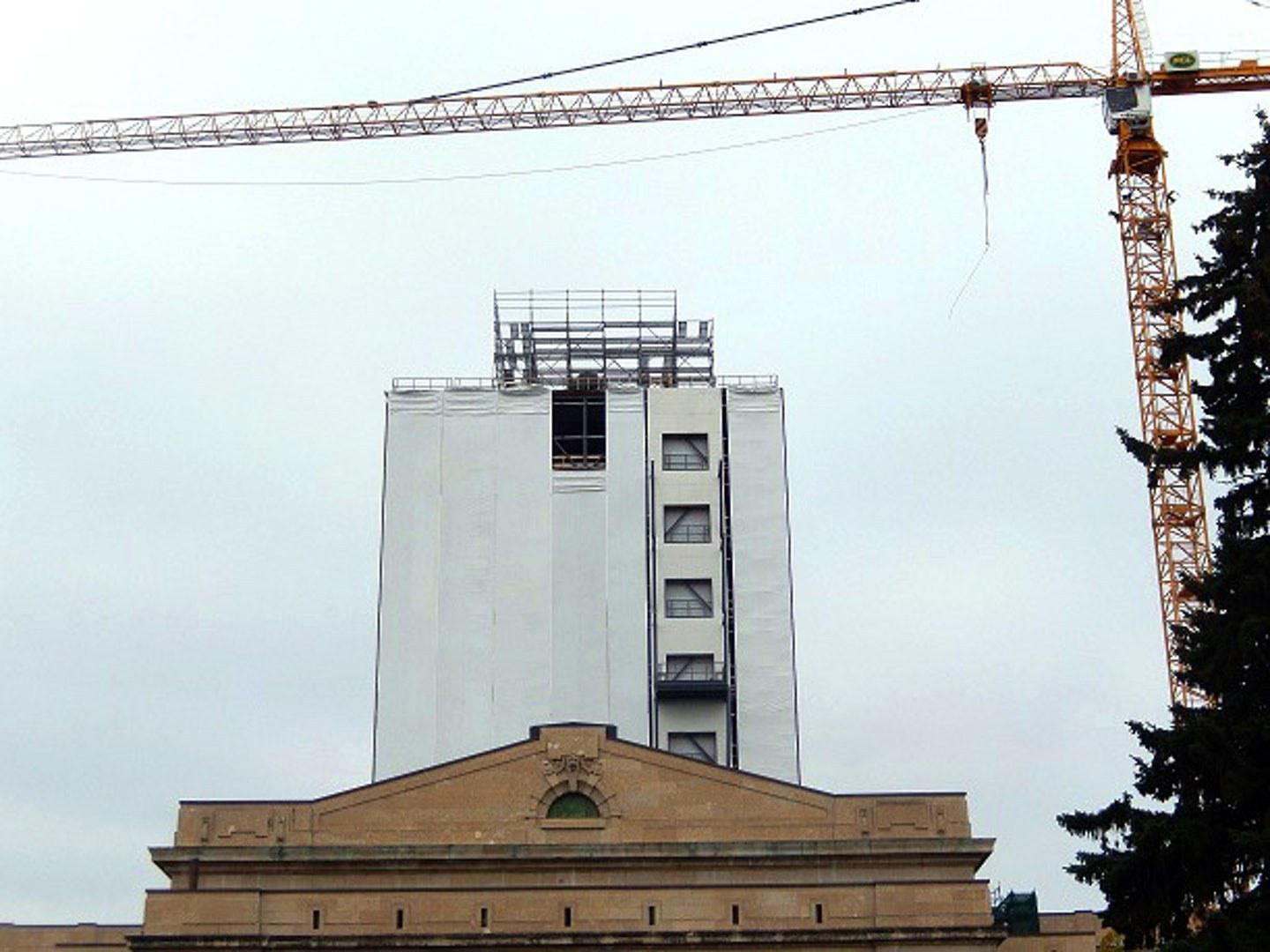 legislative building in Regina restoration in progress in 2014 legislative building in Regina restoration in progress in 2014