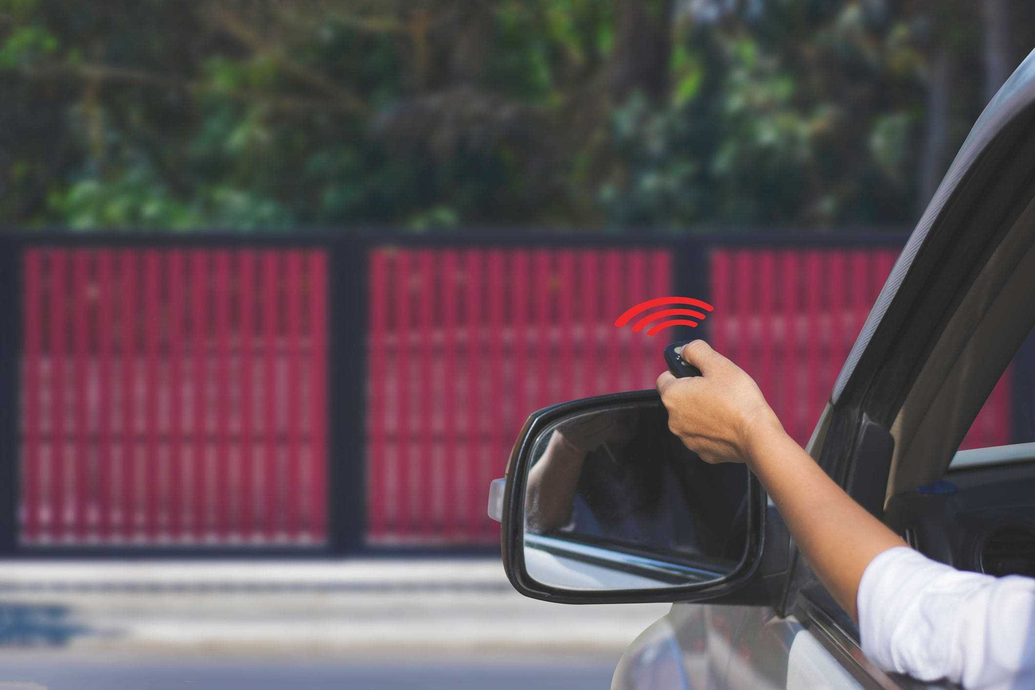 using a remote to open an automatic gate from car using a remote to open an automatic gate from car