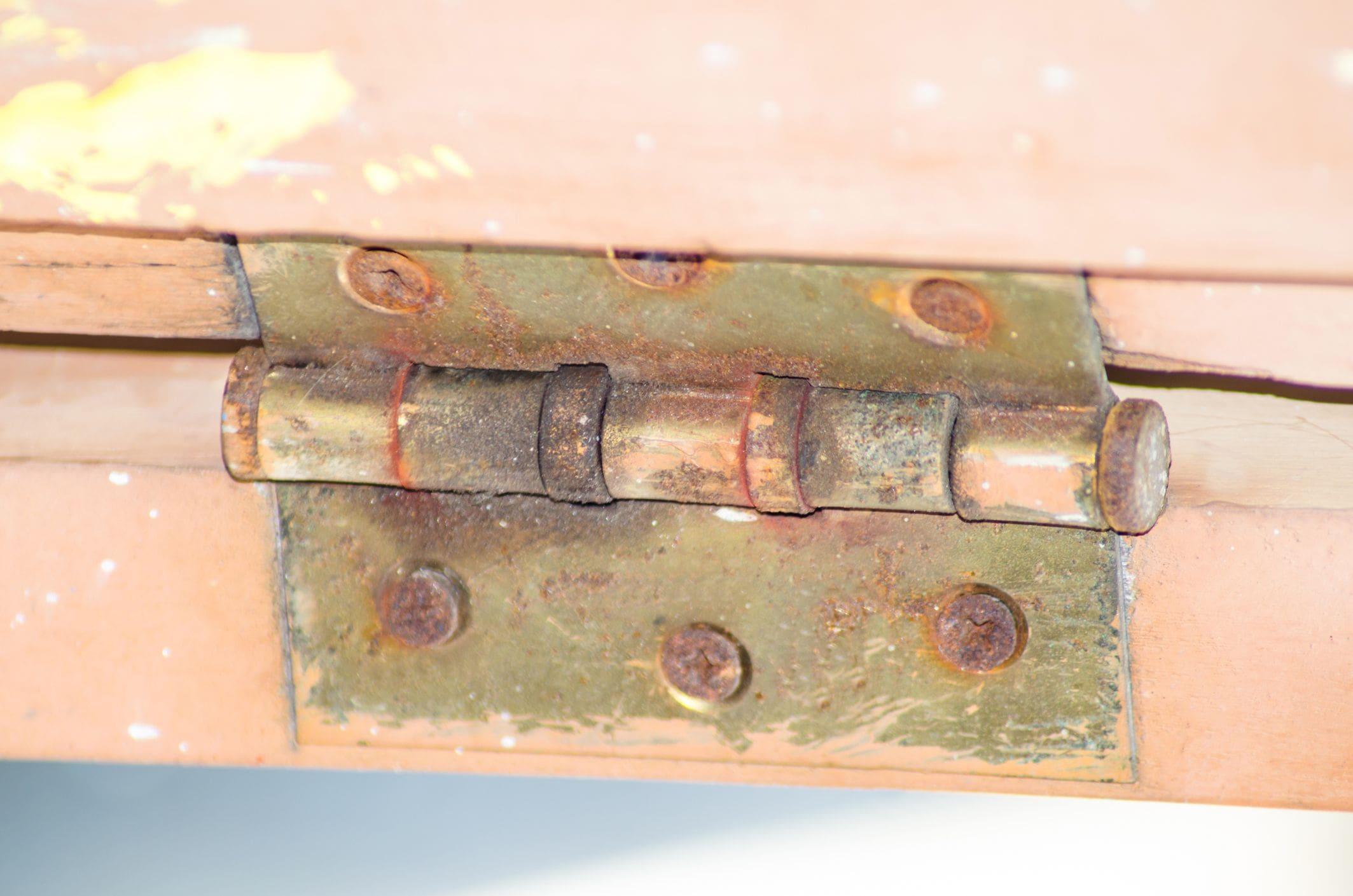 rusty door hinge rusty door hinge