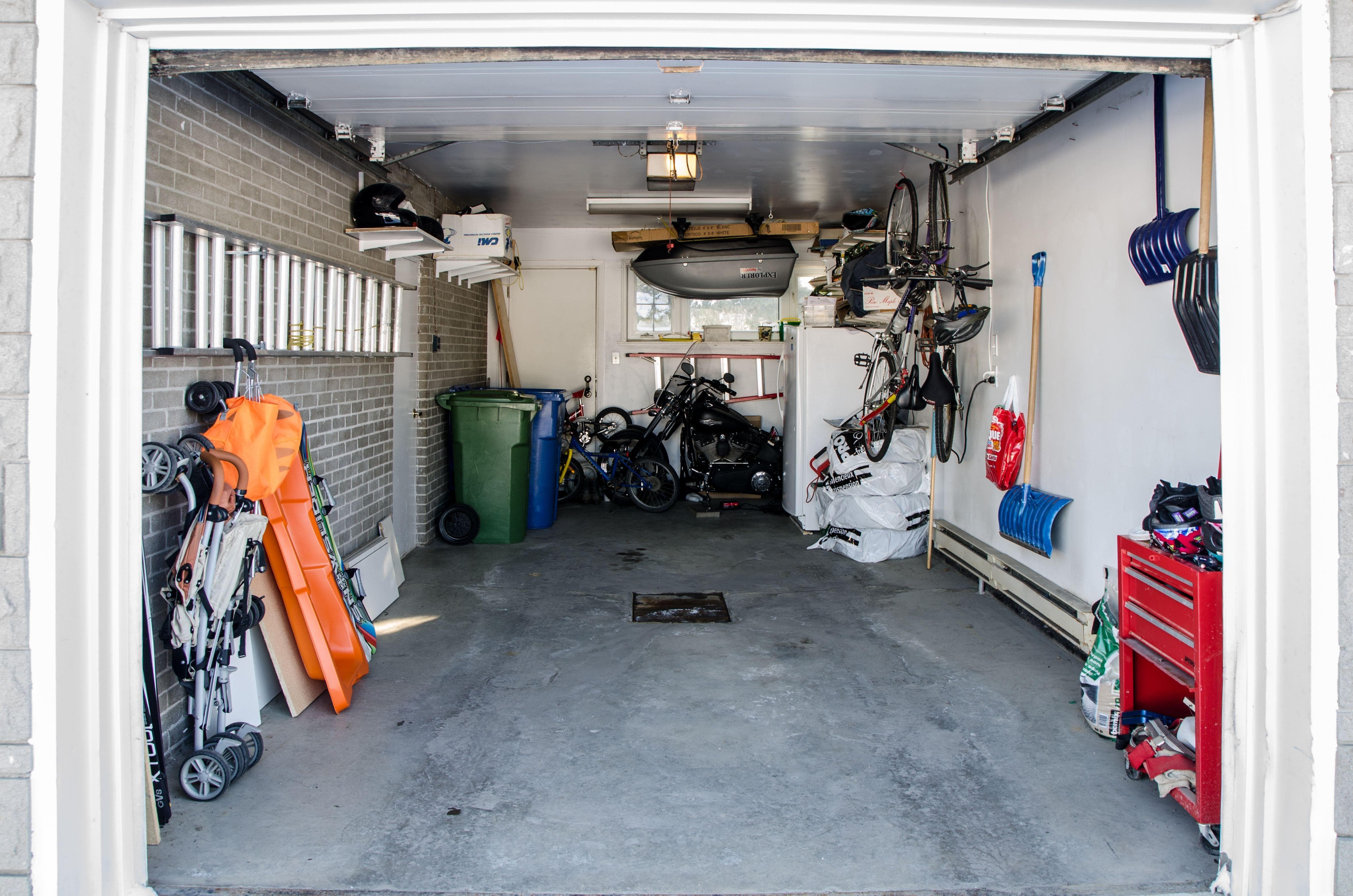garage storage in winter