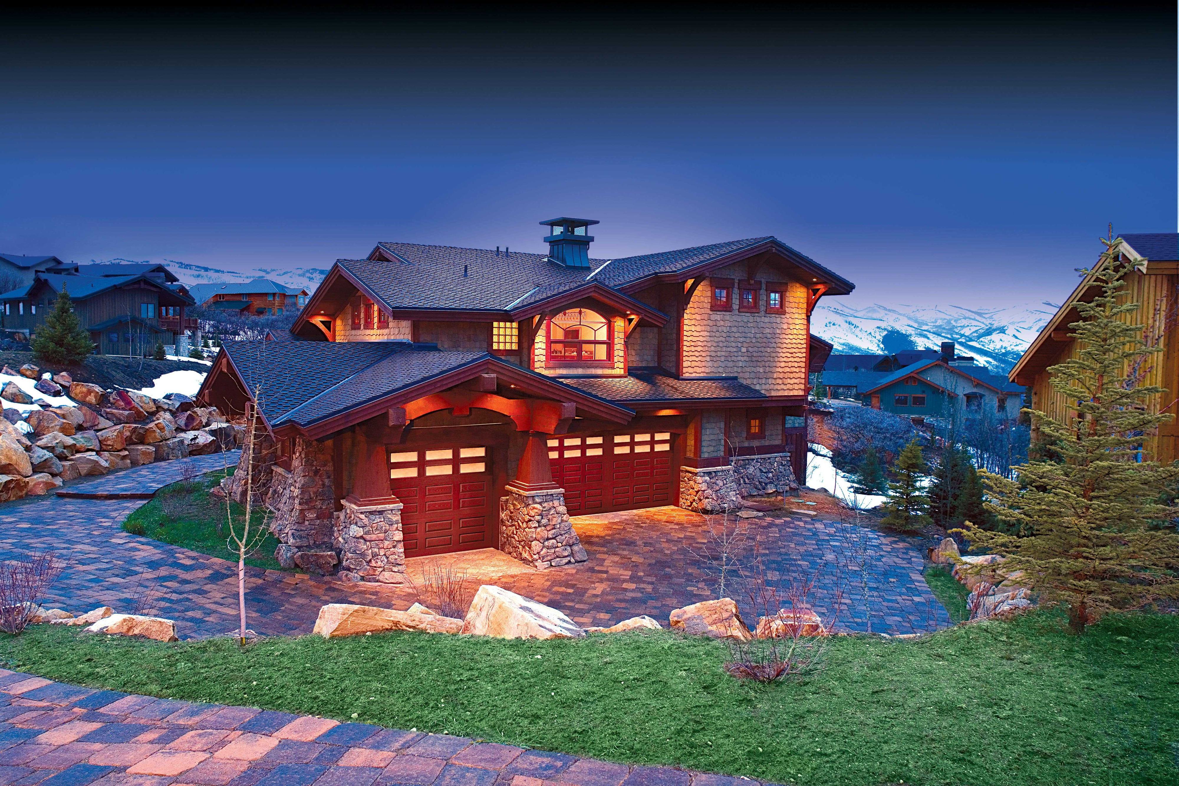 wayne dalton well lit and secure home at night wayne dalton well lit and secure home at night