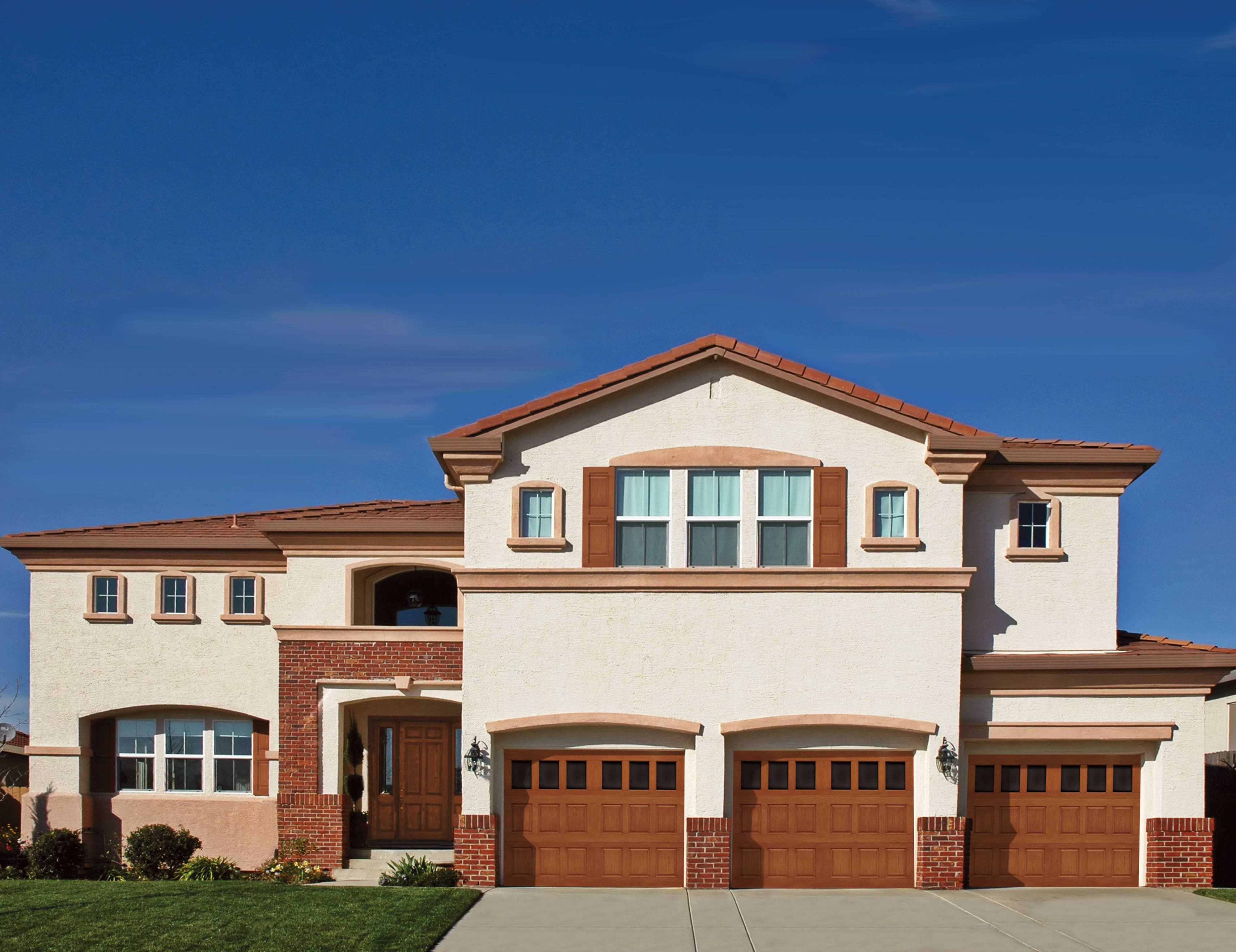 new garage doors warm wood tones new garage doors warm wood tones