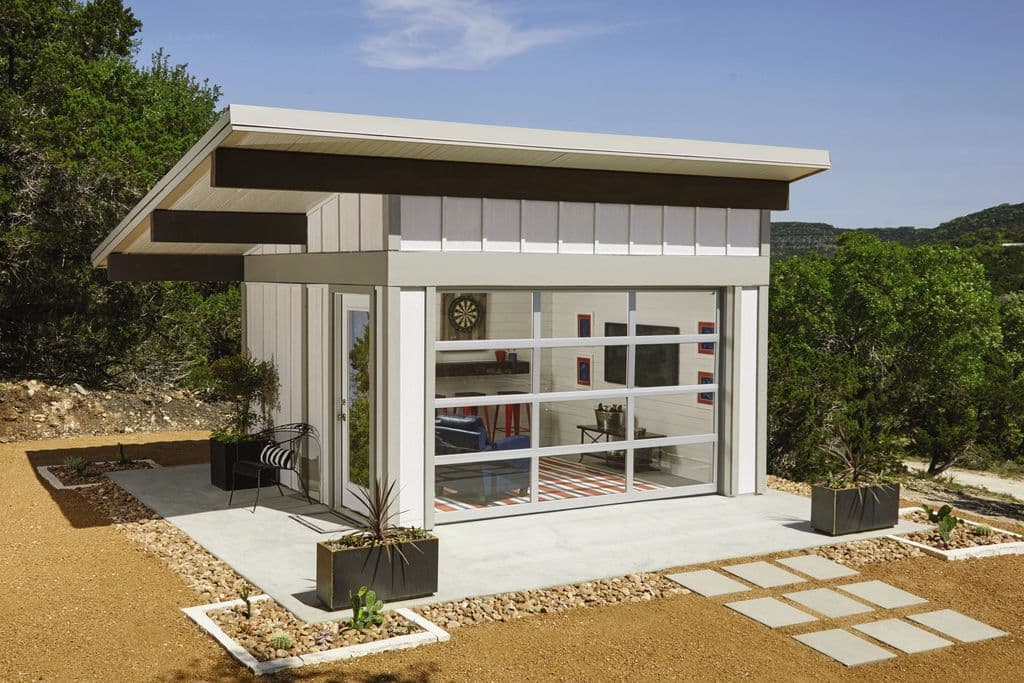 Beautiful and bright home addition with wayne dalton 8850 doors to let in natural light