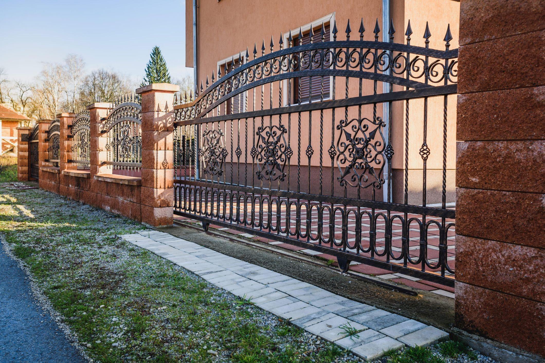 wrought iron metal gate wrought iron metal gate