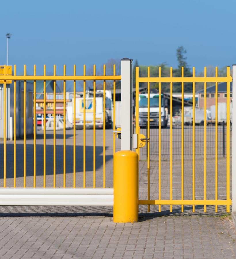 Yellow Metal Commercial Gates Min