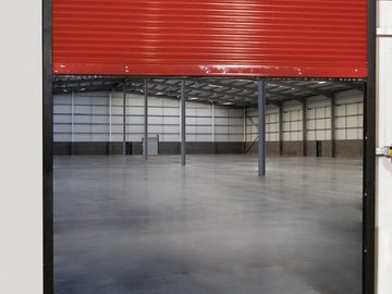 Wayne Dalton Fire Star 700 Red Rolled Up Commercial Door