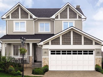 Wood 105 Colonial Stockton garage door