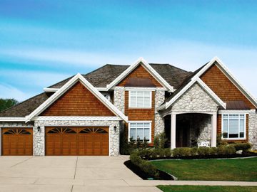 Wood 300 Series residential garage door