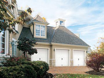 Wood 7410 residential garage door