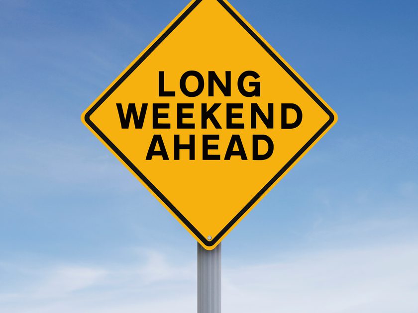 Weekend Closure Long Weekend Office Closure - Creative Door Services