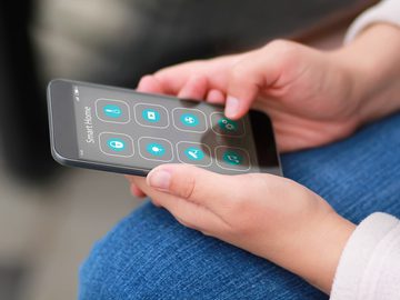 Smartphone with smart home controls